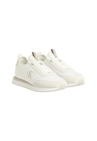 Tenis Blanco Retro Runner De Nailon Tipo Sock Calvin Klein Calvin Klein