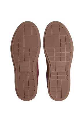 Tenis Rojo De Ante De Perfil Bajo Calvin Klein