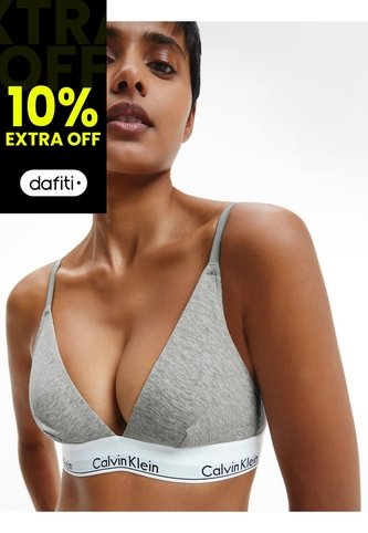 Brassier Gris Algodón Triangle Gris Calvin Klein Calvin Klein