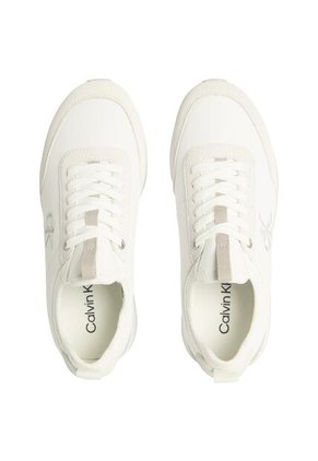 Tenis Blanco Retro Runner De Nailon Tipo Sock Calvin Klein