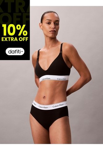 Corpiño Negro Con Forro Ligero De Lactancia - Icon Cotton Modal Calvin Klein Calvin Klein
