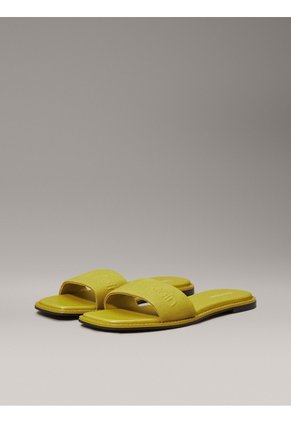 Sandalias Verde De Lona Calvin Klein