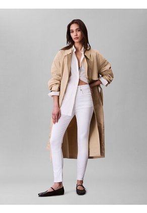 Jeans Blanco Skinny De Talle Alto Calvin Klein