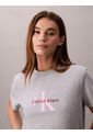 Camiseta Gris Clásica Con Monograma Estampado Calvin Klein de Calvin Klein
