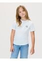Camiseta Blanca Infantil Con Monograma Calvin Klein de Calvin Klein