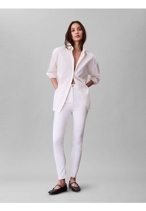 Jeans Blanco Skinny De Talle Alto Calvin Klein