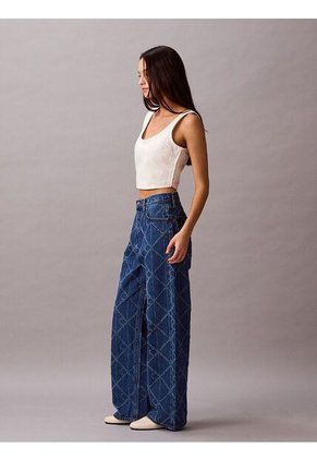 Camiseta Blanca Sin Mangas Con Estampado ártico Calvin Klein