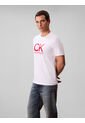 Camiseta Blanca Con Estampado Gráfico De Monograma Calvin Klein de Calvin Klein