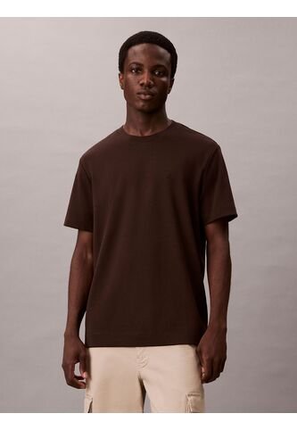 Camiseta Café De Algodón Interlock Calvin Klein Calvin Klein