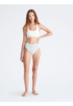 Tanga Celeste De Cintura Alta Carrusel Para MujerCalvin Klein