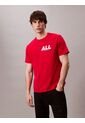 Camiseta Roja Con Estampado Gráfico All Calvin Klein de Calvin Klein