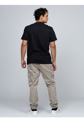 Camiseta Negra Con Monograma 30s Calvin Klein