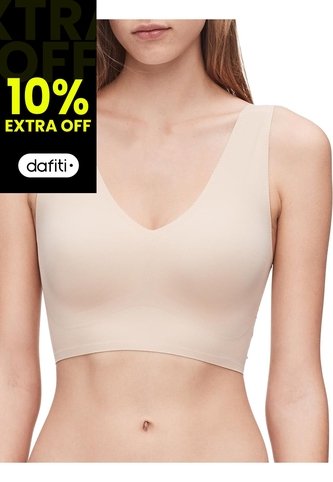 Bralette Beige Lined Invisible Calvin Klein Calvin Klein
