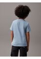 Camiseta Azul Cuello Redondo Con Logo Insignia Calvin Klein de Calvin Klein