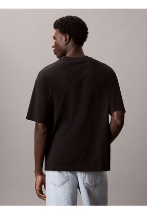 Camiseta Negra Con Gráfico De Monograma Calvin Klein Calvin Klein