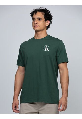 Camiseta Verde Con Monograma 30s Calvin Klein Calvin Klein