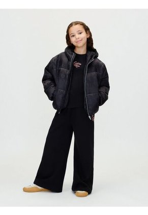 Camiseta Negra De Manga Corta Con Logo Cursivo Calvin Klein