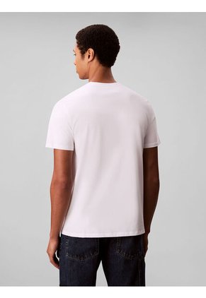 Camiseta Blanca Con Estampado Gráfico De New York Calvin Klein