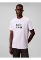 Camiseta Blanca Con Estampado Gráfico De Logo En Estilo Bold Calvin Klein de Calvin Klein