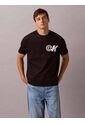 Camiseta Negra Sport Con Logotipo Gráfico Calvin Klein de Calvin Klein