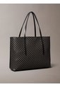 Bolso Negro Tote Pequeño Con Logo Monograma Con Bolsito Calvin Klein de Calvin Klein