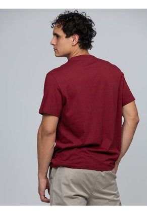 Camiseta Vino Tinto Con Monograma 30s Calvin Klein