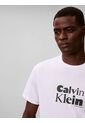 Camiseta Blanca Con Estampado Gráfico De Logo En Estilo Bold Calvin Klein de Calvin Klein