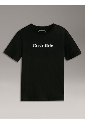 Camiseta Negra Con Logo Infantil Calvin Klein Calvin Klein