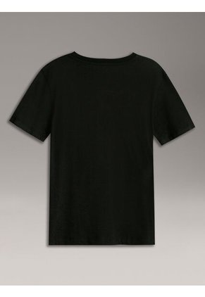 Camiseta Negra Con Logo Infantil Calvin Klein