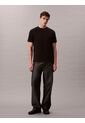 Camiseta Negra De Algodón Interlock Calvin Klein de Calvin Klein