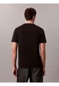 Camiseta Negra De Algodón Interlock Calvin Klein de Calvin Klein