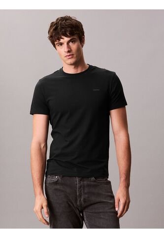 Camiseta Negra Slim De Manga Corta Calvin Klein Calvin Klein