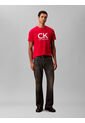 Camiseta Roja Con Estampado Gráfico De Monograma Calvin Klein de Calvin Klein