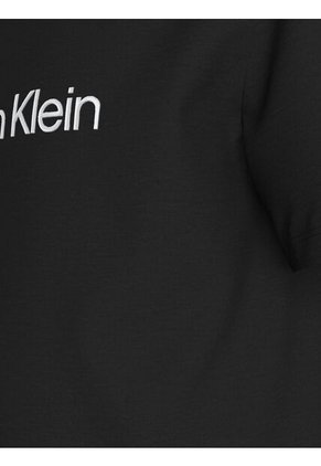 Camiseta Negra Con Logo Infantil Calvin Klein
