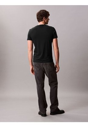 Camiseta Negra Slim De Manga Corta Calvin Klein