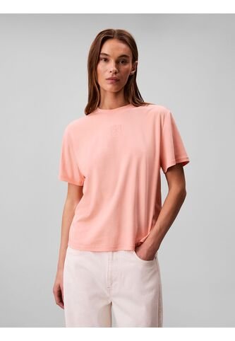 Camiseta Rosada Emblemática De Logo Calvin Klein Calvin Klein