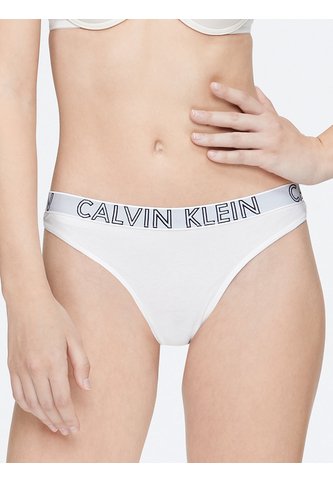 Pantie Blanco Tipo Tanga En Algodón Calvin Klein Calvin Klein