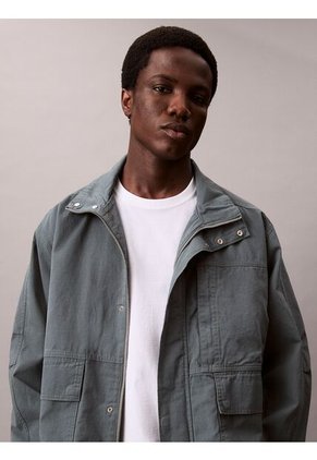 Camiseta Blanca Regular De Manga Corta Con Monograma Bordado Calvin Klein