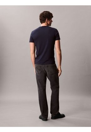 Camiseta Azul Slim De Manga Corta Calvin Klein