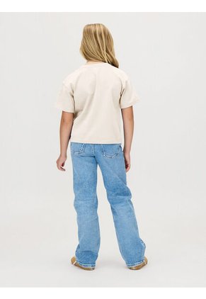 Camiseta Blanca De Corte Boxy Con Logo De Monograma Estampado Calvin Klein