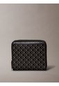 Billetera Negra Cuadrada Con Cremallera Y Monograma Calvin Klein de Calvin Klein