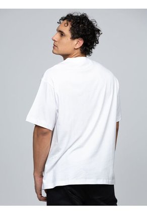 Camiseta Blanca Con Gráfico De Monograma Calvin Klein Calvin Klein