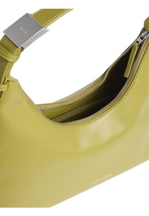 Bolso Verde Hobo Con Mini Logo Grabado Calvin Klein