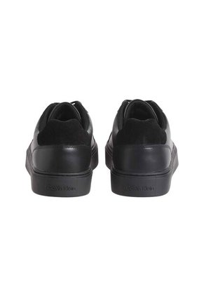 Tenis Negro Classic De Corte Bajo En Cuero Calvin Klein