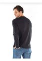 Camiseta Manga Larga Con Logo Hombre Negro Hombre Negro Calvin Klein de Calvin Klein
