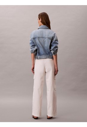 Pantalón Beige Cargo Con Cintura Elástica Calvin Klein