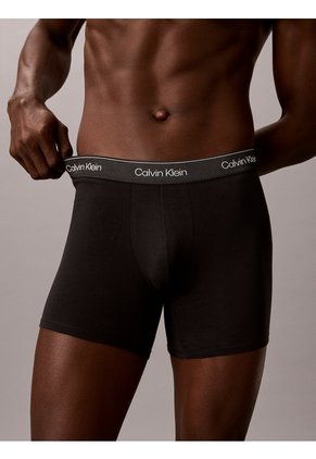 Pack Negro De 3 Bóxers Brief - Icon Cotton Stretch Calvin Klein