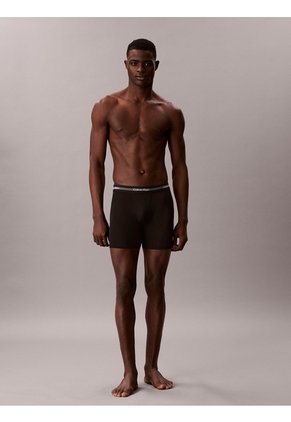 Pack Negro De 3 Bóxers Brief Largos Calvin Klein