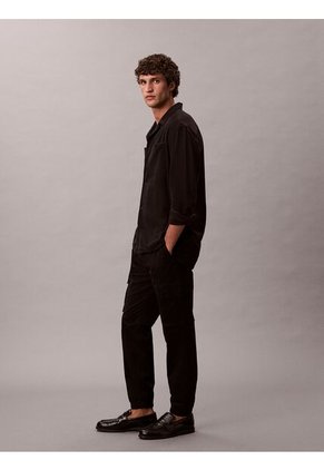 Pantalón Negro Cargo Skinny De Sarga Elástica Calvin Klein
