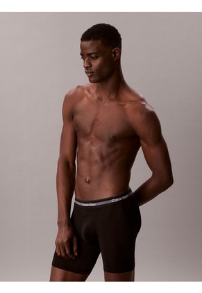Pack Negro De 3 Bóxers Brief Largos Calvin Klein